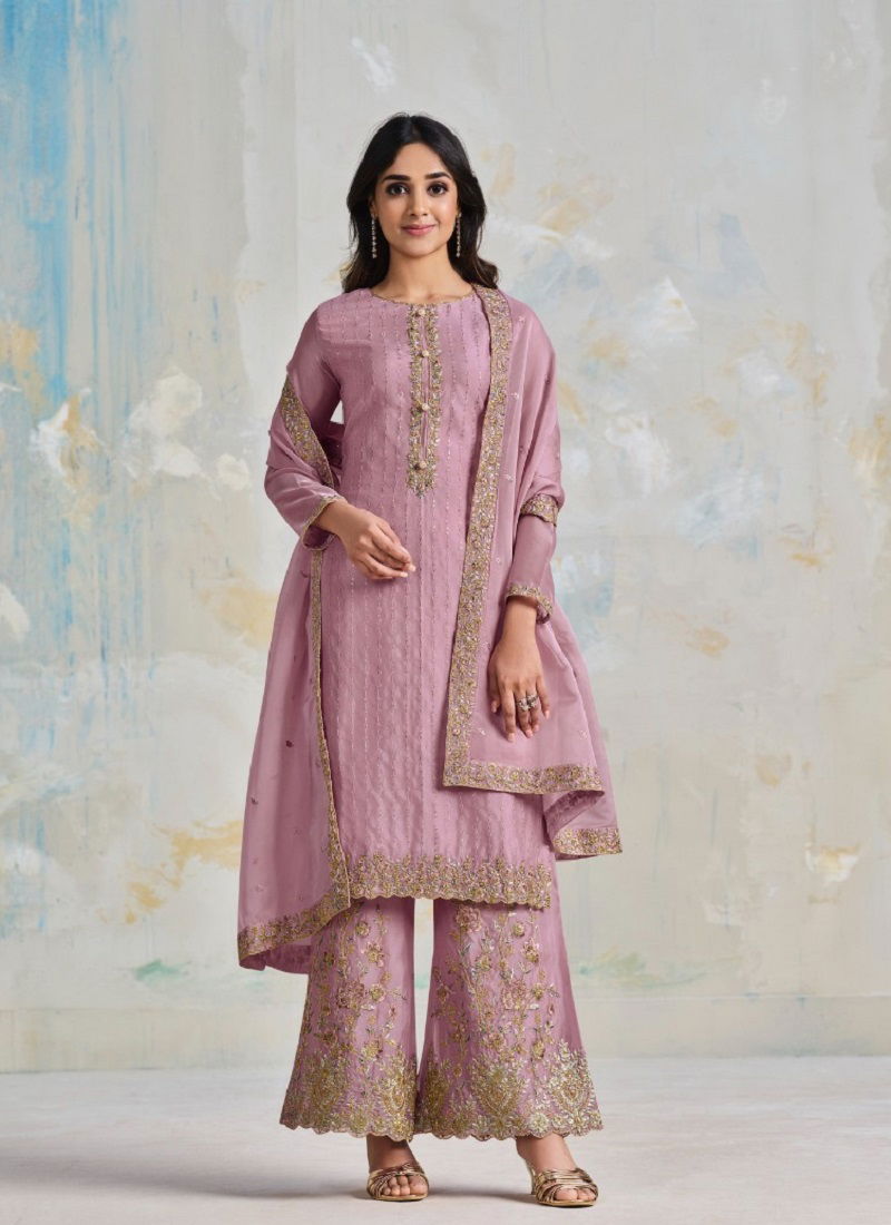 Valencia By Vipul Organza Heavy Designer Salwar Suits Catalog